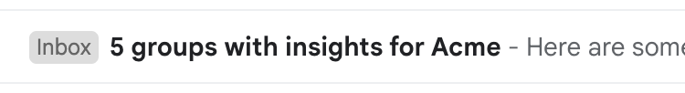 Group insights